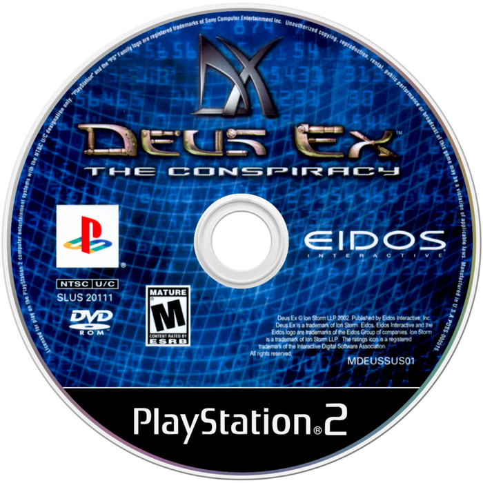 Deus Ex: The Conspiracy – PlayStation 2 (PS2) - for just $16.99! 