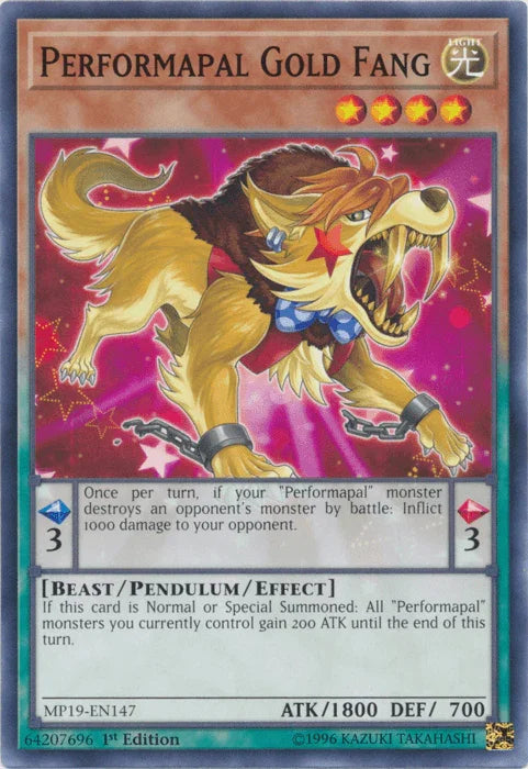 Performapal Gold Fang [MP19-EN147] Common - for just $0.10! 