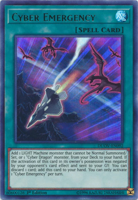 Cyber Emergency [DUOV-EN092] Ultra Rare - for just $0.95! 