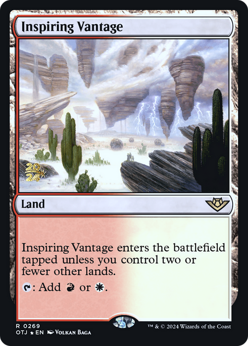 Inspiring Vantage (PRE-269) - Outlaws of Thunder Junction Promos Foil - for just $1.04! 