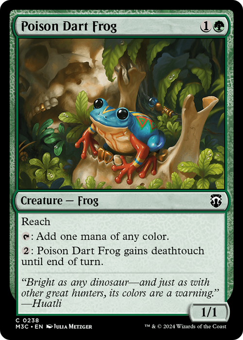 Poison Dart Frog (Ripple Foil) [Modern Horizons 3 Commander] - Just $0.75! Shop now at Retro Gaming of Denver