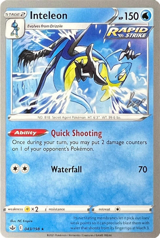Inteleon (043/198) (Cheryl Again - Sebastian Lashmet) [World Championships 2022] - for just $0.20! 