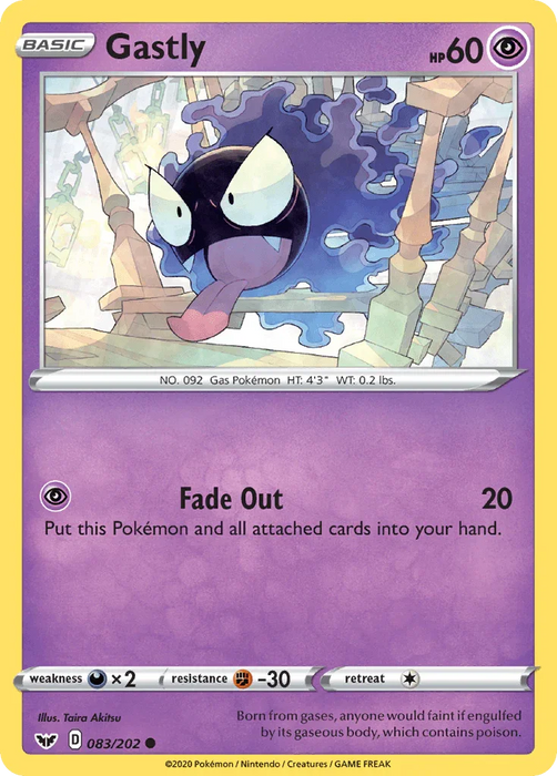 Gastly (083/202) [Sword & Shield: Base Set] - for just $0.10! 