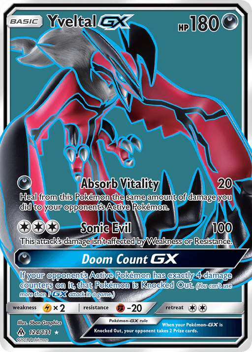Yveltal GX (124/131) [Sun & Moon: Forbidden Light] - for just $7.70! 