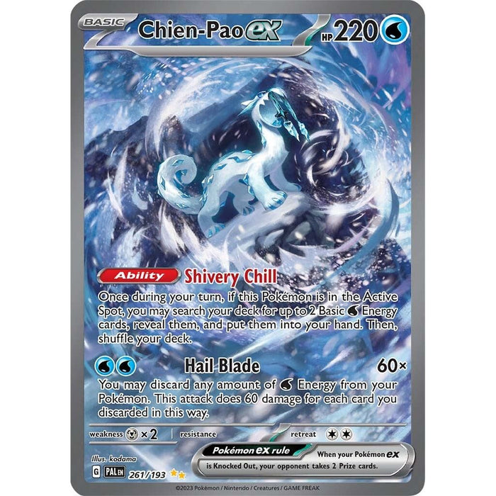 Chien-Pao ex (261/193) [Scarlet & Violet: Paldea Evolved] - Just $9.85! Shop now at Retro Gaming of Denver