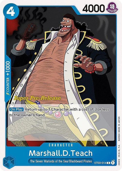 Marshall.D.Teach [Super Pre-Release Starter Deck: The Seven Warlords of the Sea] - for just $0.85! 