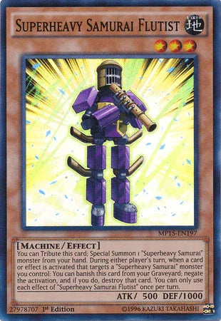 Superheavy Samurai Flutist [MP15-EN197] Super Rare - for just $0.60! 