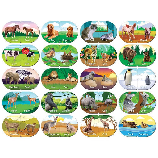 Animals - Educational Matching Jigsaw Puzzles - for just $12.99! 