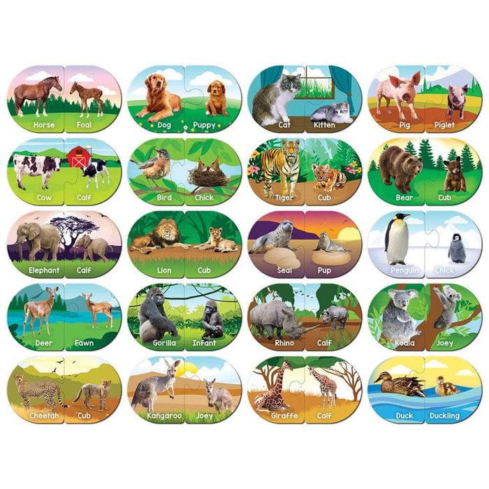 Animals - Educational Matching Jigsaw Puzzles - for just $12.99! 