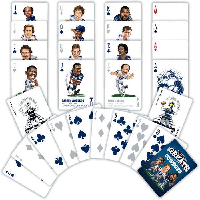 Dallas Cowboys All-Time Greats Playing Cards - 54 Card Deck - Just $9.99! Shop now at Retro Gaming of Denver