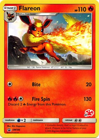 Flareon (SM186) (Charizard Stamp #27) [Battle Academy 2020] - Just $0.15! Shop now at Retro Gaming of Denver