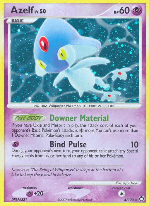 Azelf (4/123) [Diamond & Pearl: Mysterious Treasures] - for just $6.50! 