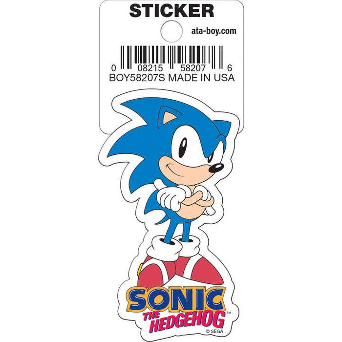 Sonic the Hedgehog: Sonic Arms Crossed Die Cut Vinyl Sticker - 3" - for just $3! 