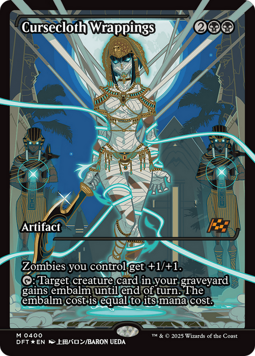 Cursecloth Wrappings (DFT-400) - Aetherdrift: (Showcase) Foil - for just $3.39! 