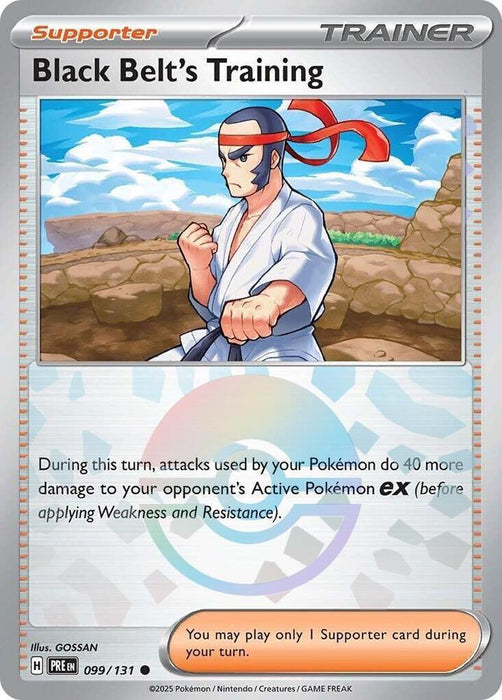 Black Belt's Training (099/131) (Poke Ball Pattern) [Scarlet & Violet: Prismatic Evolutions] - for just $0.15! 