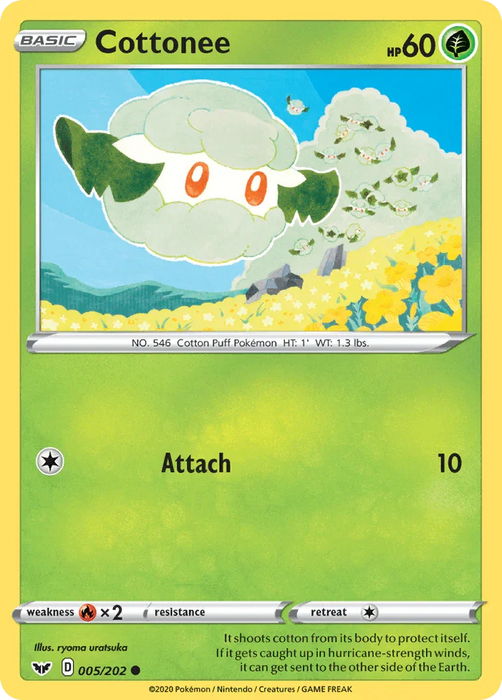 Cottonee (005/202) [Sword & Shield: Base Set] - for just $0.10! 