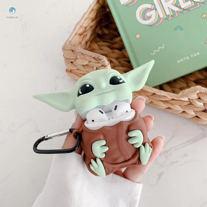 Mandalorian Baby Yoda Grogu AirPod Case Silicone Bumper Keychain - Just $6.99! Shop now at Retro Gaming of Denver