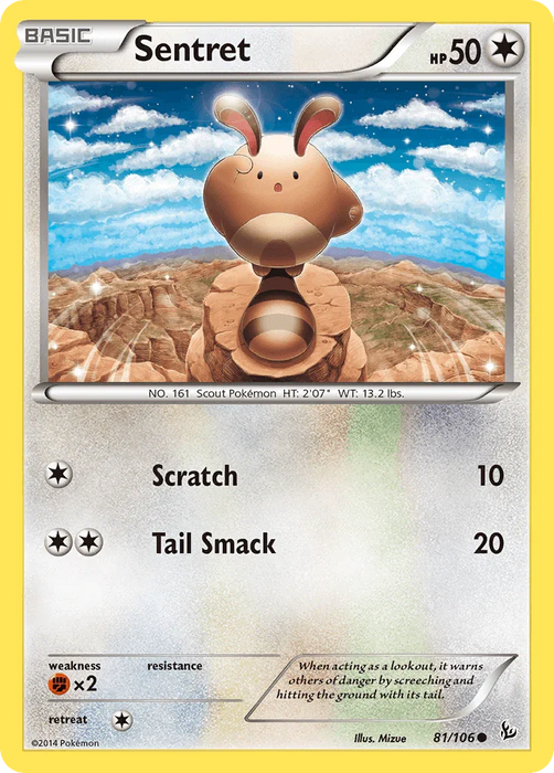 Sentret (81/106) [XY: Flashfire] - for just $0.10! 