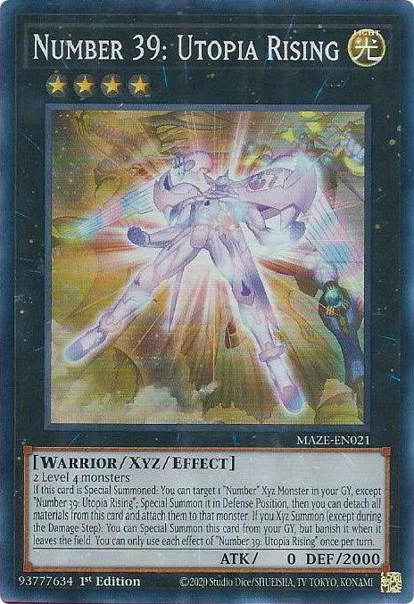 Number 39: Utopia Rising [MAZE-EN021] Super Rare - for just $0.15! 