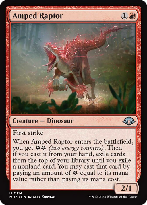 Amped Raptor [Modern Horizons 3] - Just $0.03! Shop now at Retro Gaming of Denver