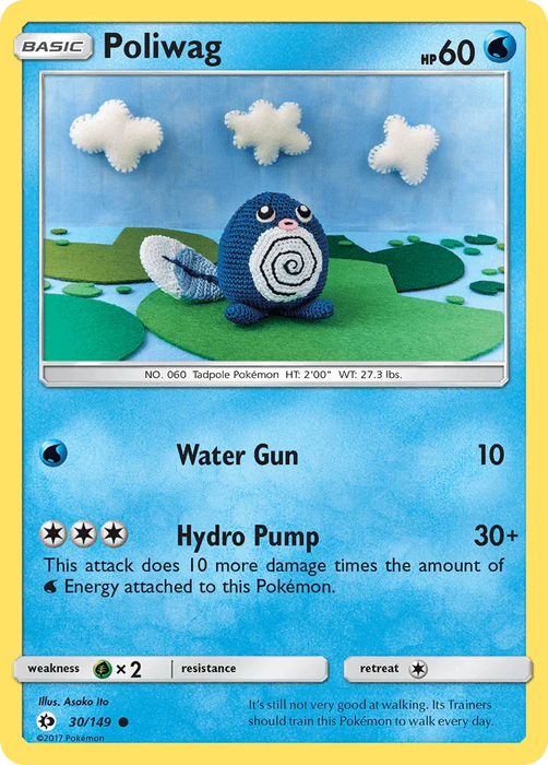 Poliwag (30/149) [Sun & Moon: Base Set] - for just $0.20! 