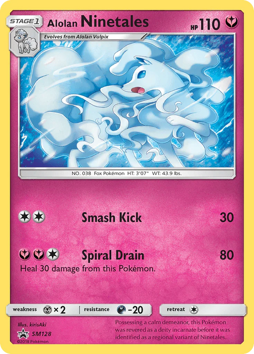 Alolan Ninetales (SM128) [Sun & Moon: Black Star Promos] - for just $2.30! 