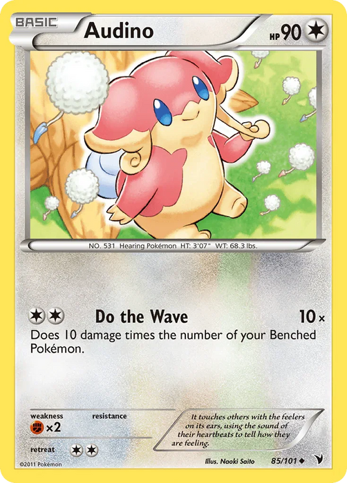 Audino (85/101) [Black & White: Noble Victories] - for just $0.25! 