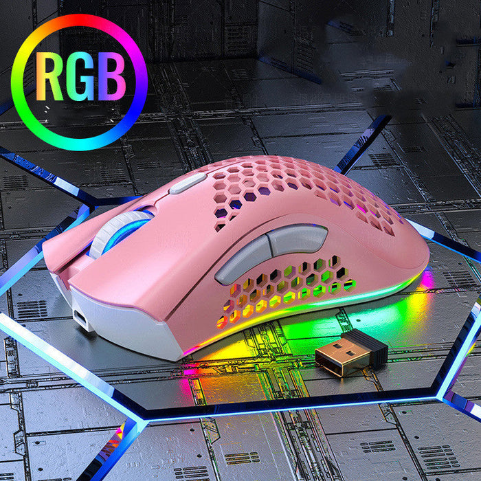 BLACK Silent Wireless Rechargeable Hole Gaming Mouse - for just $114.46! 