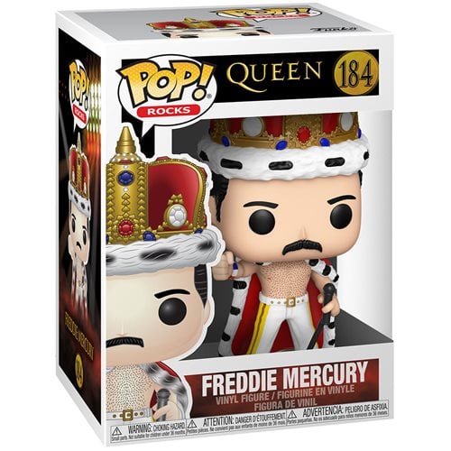 Funko Pop! 184 Rocks - Queen - Freddie Mercury King Vinyl Figure - Premium Toys & Games - Just $11.99! Shop now at Retro Gaming of Denver