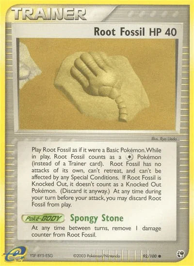 Root Fossil (92/100) [EX: Sandstorm] - for just $0.20! 