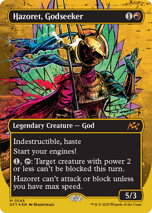 Hazoret, Godseeker (DFT-546) - Aetherdrift (Borderless) Foil - for just $5.47! 