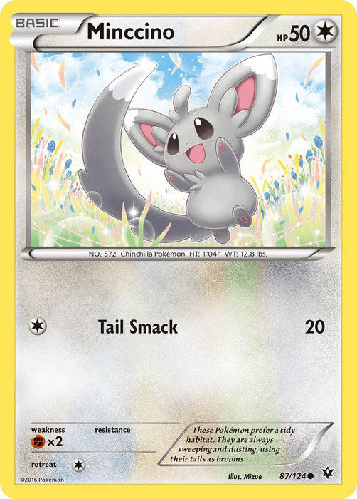Minccino (87/124) [XY: Fates Collide] - for just $0.10! 