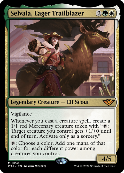Selvala, Eager Trailblazer (PPOTJ-231) - Outlaws of Thunder Junction Promos - for just $0.15! 