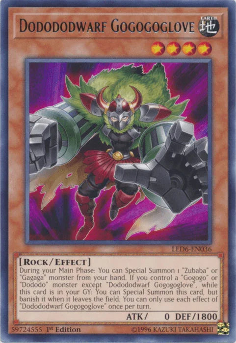 Dodododwarf Gogogoglove [LED6-EN036] Rare - for just $0.20! 
