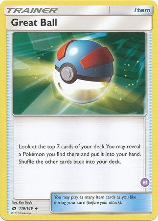 Great Ball (119/149) (Deck Exclusive #21) [Sun & Moon: Trainer Kit - Alolan Sandslash] - for just $0.10! 