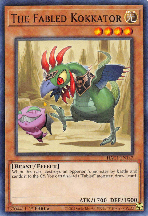 The Fabled Kokkator [HAC1-EN142] Common - for just $0.10! 