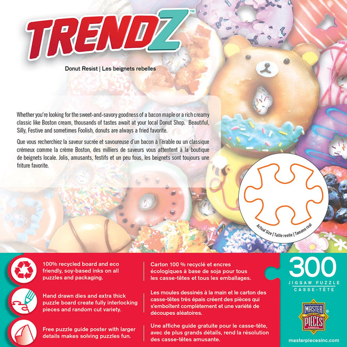 Trendz - Donut Resist 300 Piece EZ Grip Jigsaw Puzzle - Just $14.99! Shop now at Retro Gaming of Denver