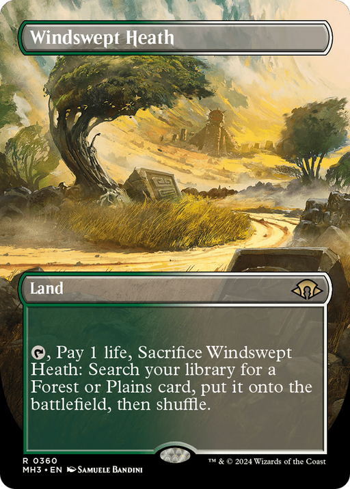 Windswept Heath (Borderless) [Modern Horizons 3] - Just $9.05! Shop now at Retro Gaming of Denver