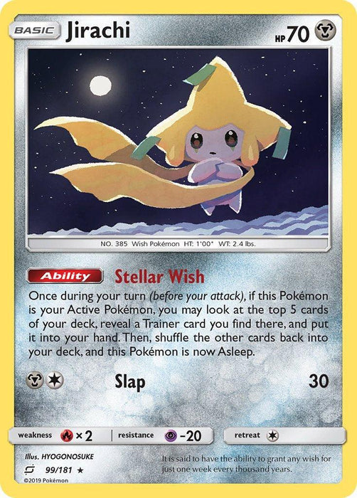 Jirachi (99/181) (Theme Deck Exclusive) [Sun & Moon: Team Up] - for just $0.25! 
