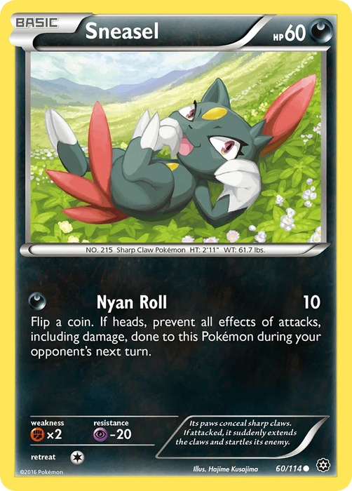 Sneasel (60/114) [XY: Steam Siege] - for just $0.10! 