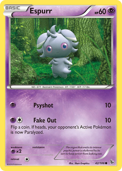 Espurr (42/106) [XY: Flashfire] - for just $0.15! 