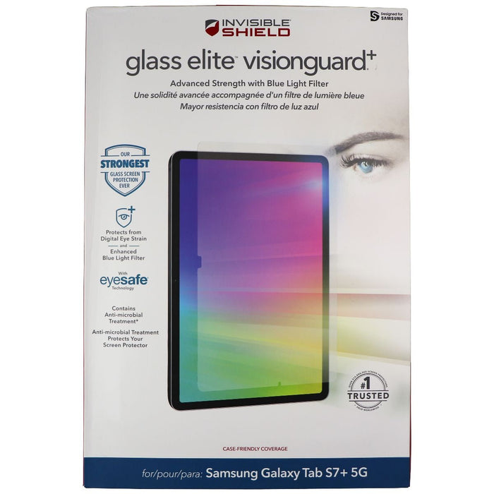 ZAGG Glass Elite VisionGuard+ Screen Protector for Samsung Tab S7+ (5G) - Clear - Just $9.95! Shop now at Retro Gaming of Denver