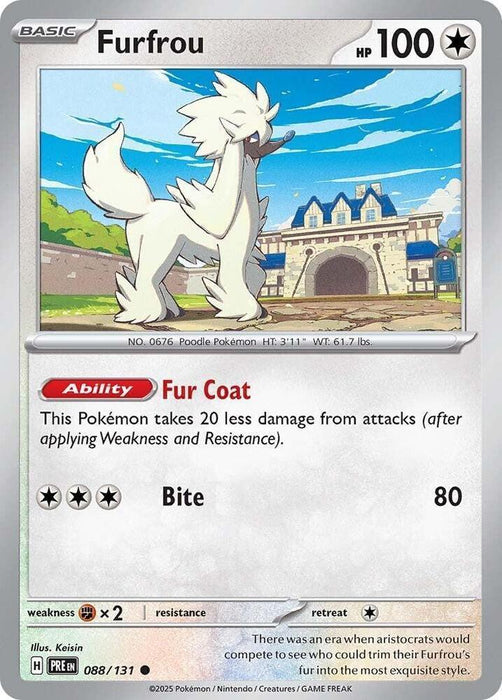 Furfrou (088/131) [Scarlet & Violet: Prismatic Evolutions] - for just $0.10! 