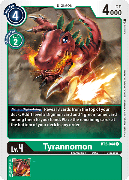 Tyrannomon [BT2-044] [Release Special Booster Ver.1.0] - Just $0.09! Shop now at Retro Gaming of Denver