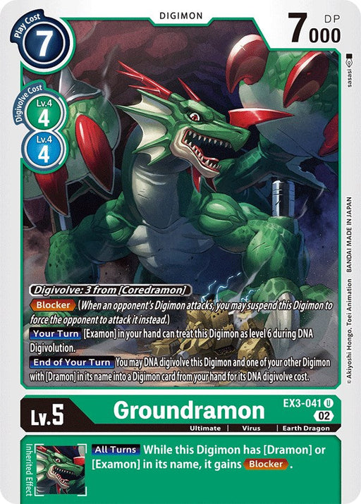 Groundramon [EX3-041] [Draconic Roar] - Just $0.09! Shop now at Retro Gaming of Denver