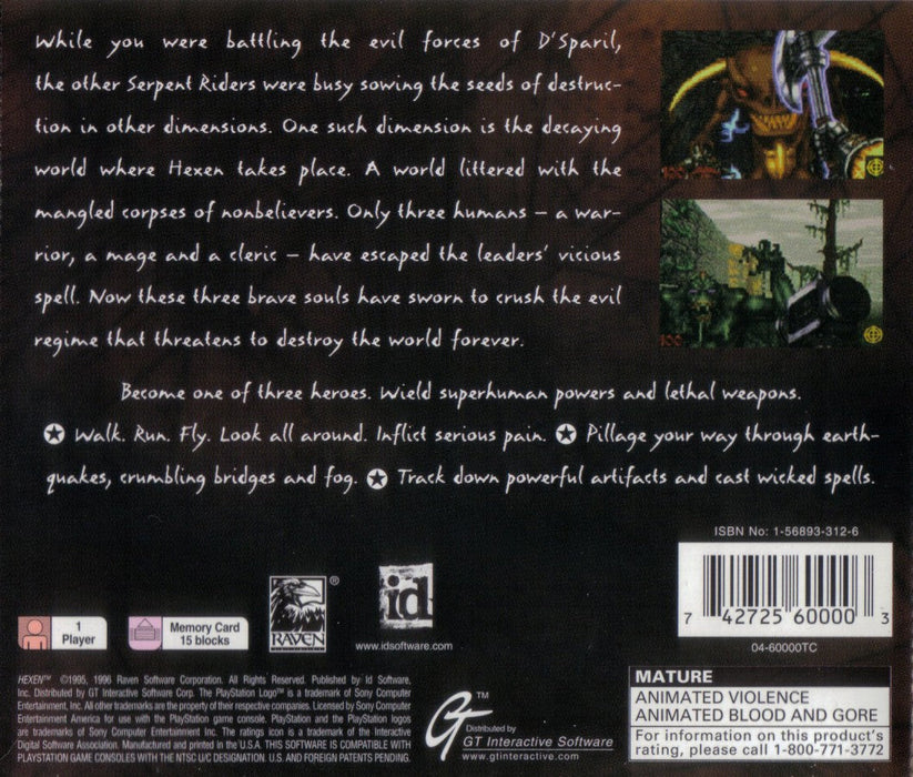 Hexen – PlayStation 1 (PS1) - for just $0! 