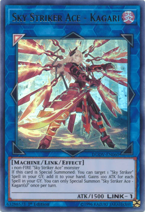 Sky Striker Ace - Kagari [DUOV-EN060] Ultra Rare - for just $2.20! 