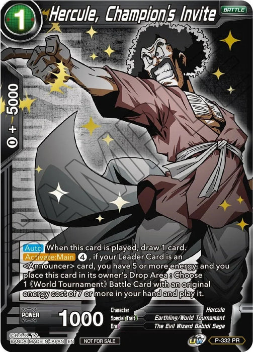 Hercule, Champion's Invite (Gold Stamped) (P-332) [Tournament Promotion Cards] - for just $11.20! 