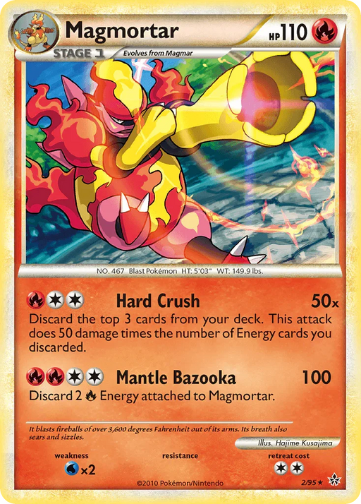 Magmortar (2/95) [HeartGold & SoulSilver: Unleashed] - for just $2.20! 