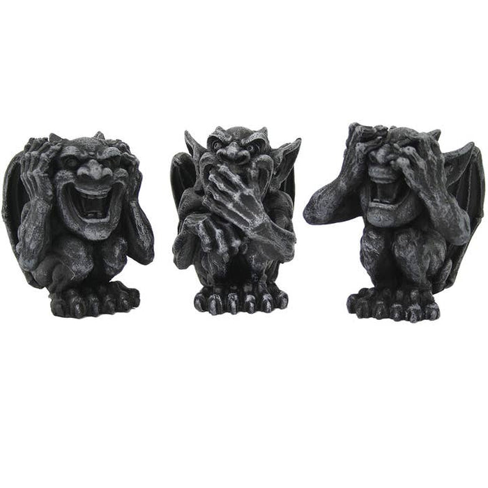 See, Hear, and Speak No Evil Gargoyle Set - for just $25! 